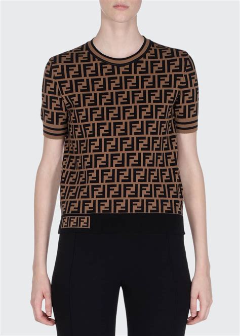 fendi crewneck ruffled shirt.